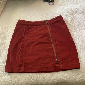 Red Free People skirt
